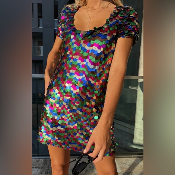 NWT Show Me Your Mumu Emi Sequin Mini Party Dress size small - Picture 7 of 8